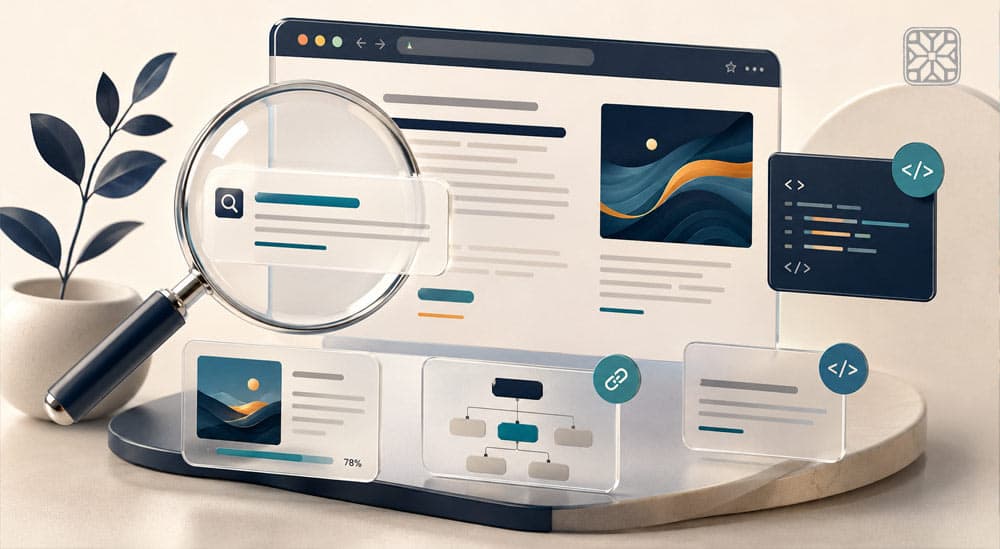 سئو داخلی سایت؛ راهنمای بهینه‌سازی عنوان، متاتگ‌ها، تصاویر و HTML