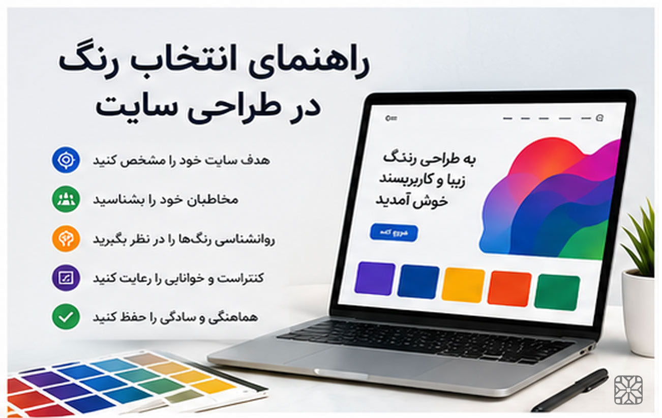 راهنمای انتخاب رنگ در طراحی سایت